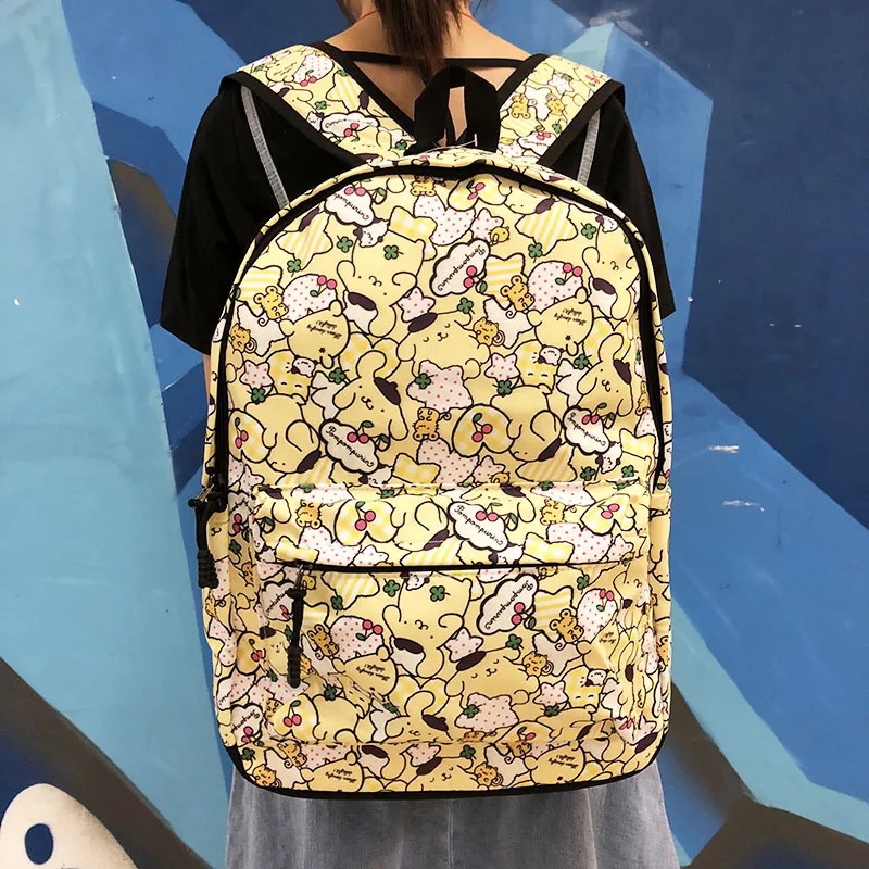 

1pcs Pom Purin bag Oxford Backpacks Rucksacks Cartoon Backpack Casual Student Schoolbags travel Knapsack outdoor New