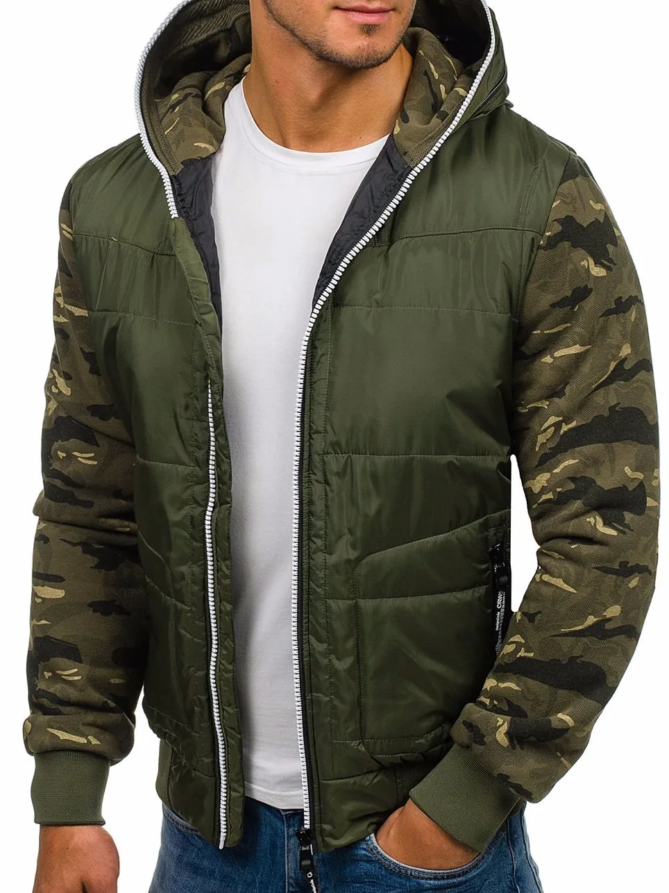 

ZOGAA 2019 Men Winter Parka Camouflage Autumn Winter Warm Outwear Slim Fit Men Warm Coats Casual Windbreaker Quilted Jackets Men