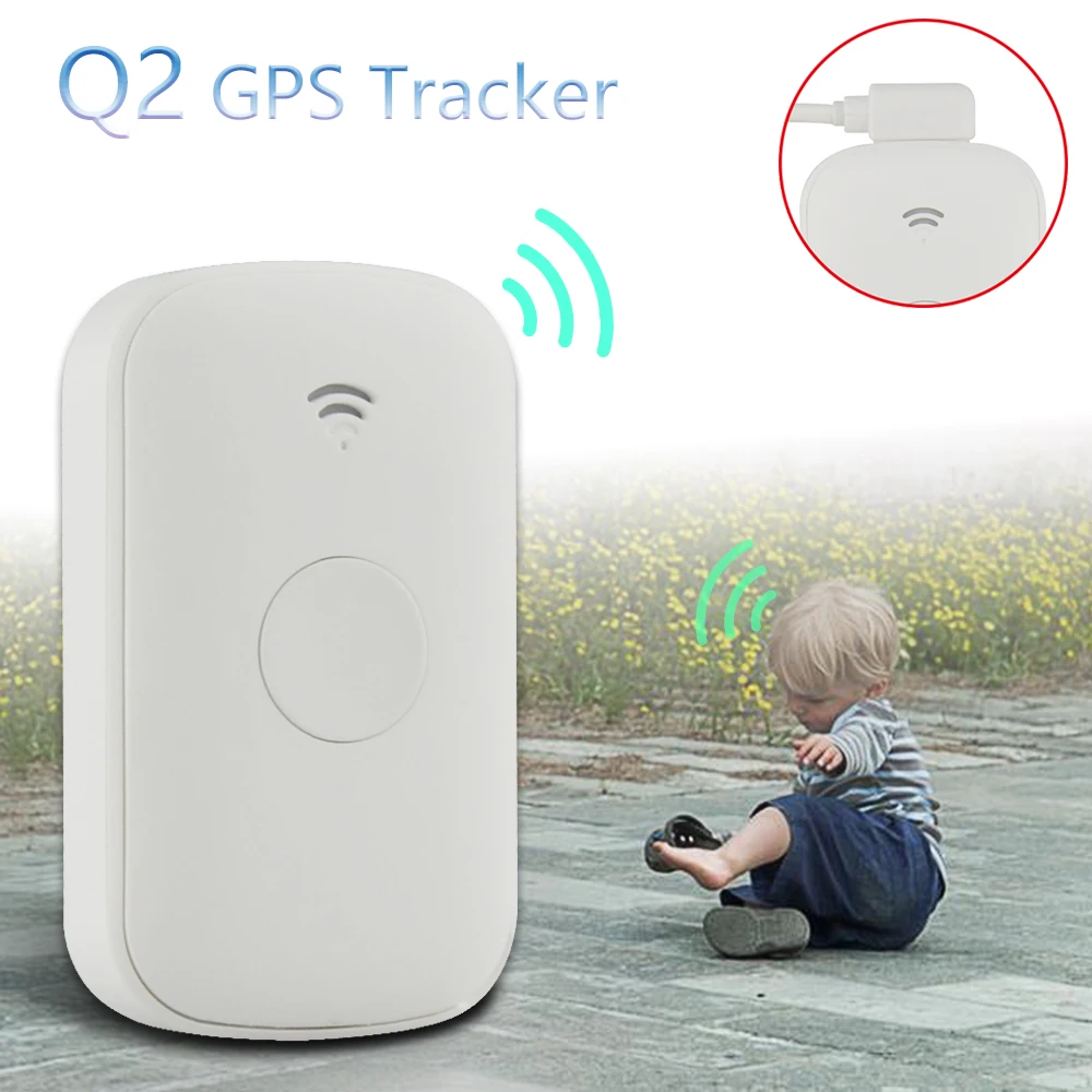 Concox Q2 мини портативный детский Персональный gps трекер Смарт gps GSM устройство слежения SOS Кнопка один ключ вызов SOS IP65 водонепроницаемый