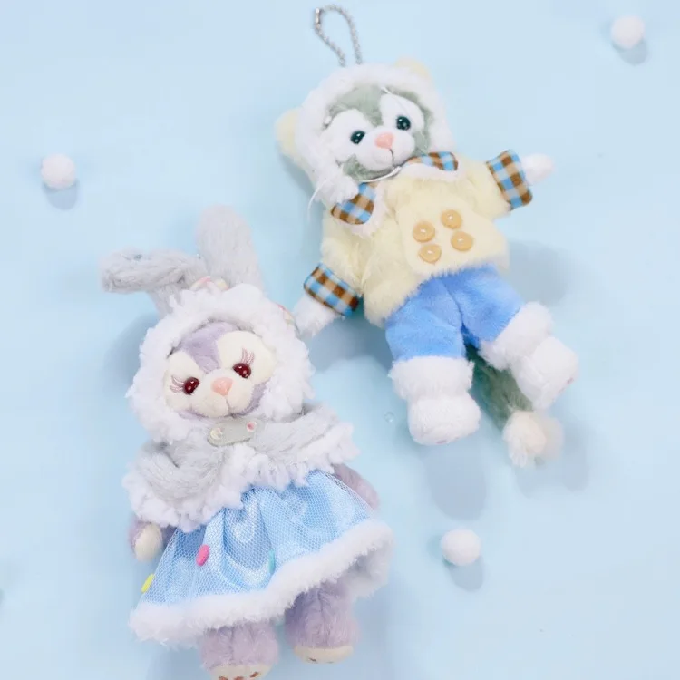 1 шт., плюшевые игрушки Duffy Bear, новые друзья, stellalou, зимняя одежда, серия, балетный кролик, Маленькая подвеска, 10 см, 4 вида, WJ01