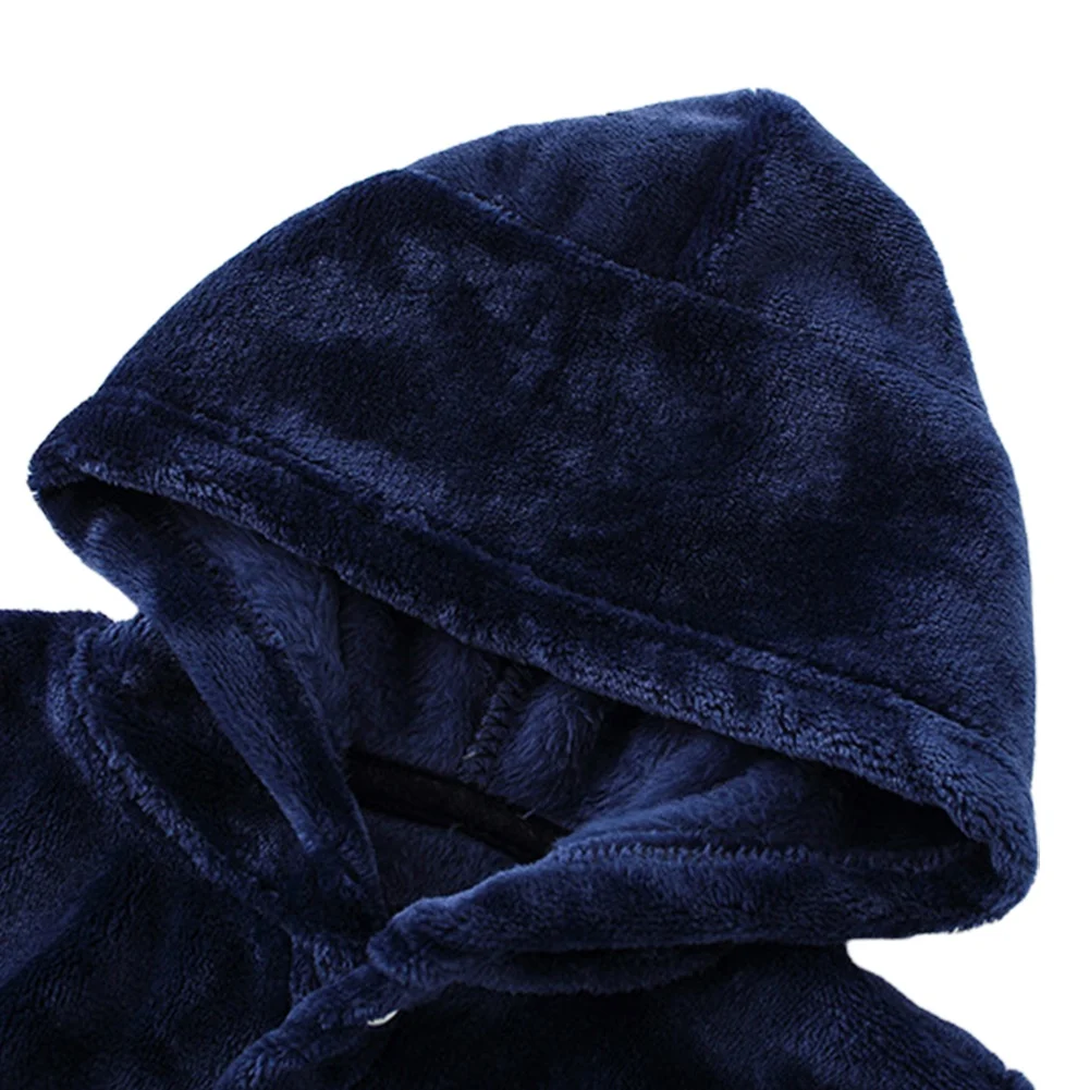Children Bath Robes Flannel Winter Kids Sleepwear Hooded Robe Infant Nightgown for Boys Girls 3-10 Years Baby Clothes for Kids kids bathrobe