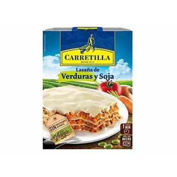 

Lasaña con verduras y soja envase 375 g