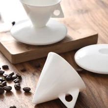 INS Light Luxury Bone China Cone Type ESPRESSO SHOT Cup Ceramic Pyramid Small Black Coffee Mug And Saucer Sets Demitasse Teacup