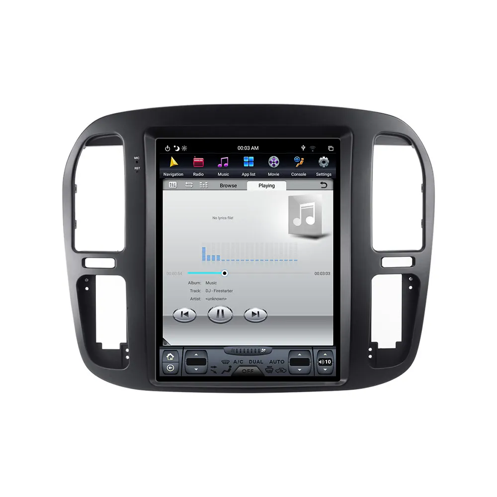 Discount Aotsr Tesla 12.1“  Vertical screen Android 8.1 Car DVD Multimedia player GPS Navigation For TOYOTA LAND CRUISER LC100 92-02 WiFi 3