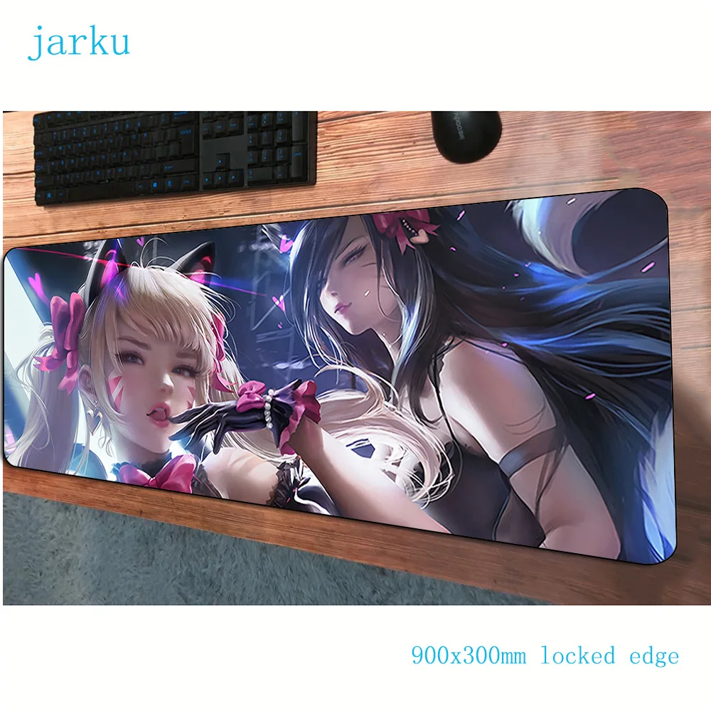 Ahri сексуальный коврик для мыши 900x300x2 мм игровой милый геймер компьютер padmouse ПК
