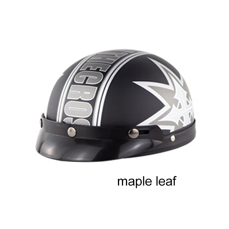 

Wholesale Motorcycle Helmet Open Face Half Helmets with Goggles Visor Scarf V6