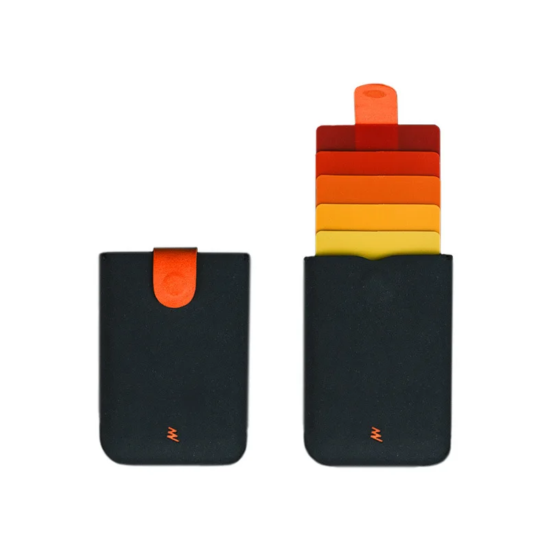 

2020 New For DAX V2 Mini Slim Portable Card Holders Pulled Design Men Wallet Gradient Color 5 Cards Money Short Women Purse