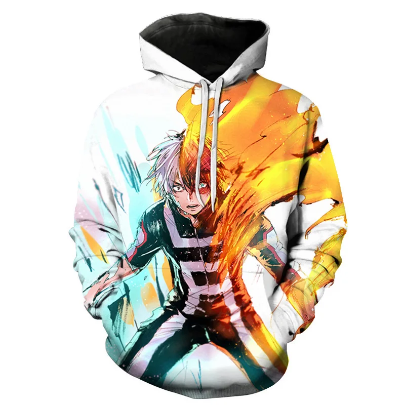 My Hero Academia Boku 3D Anime Printed Pullover Hoodies  
