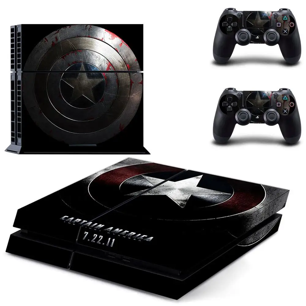 Капитан Америка PS 4 стикер игровая станция 4 наклейка s Наклейка для PS4 наклейка Pegatinas Adesivo для консоли playstation 4 и 2 контроллера