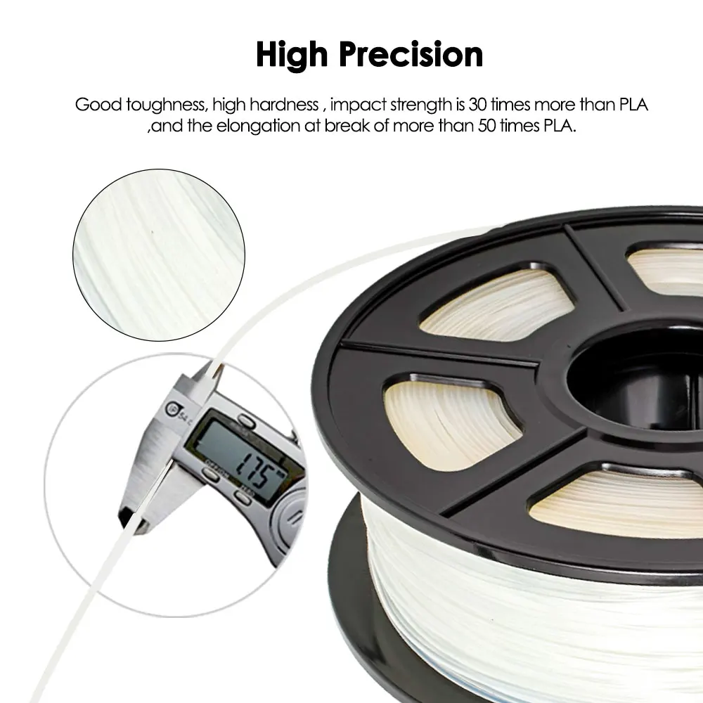 SUNLU 3D Printer Filament, Toughness PETG Filaments for 3D Printing, Neatly  Wound Filament, High Strength, Better Flow of SUNLU No Clogging PETG