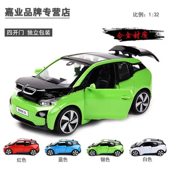 

1:32 high simulation theBMW I3 sports car model alloy car model sound and light pull back car toy for children gifts