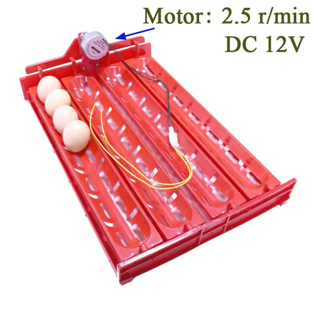 1 Набор 32-40 яиц инкубатор поворотный стол курица утка гусь птицы аксессуары для инкубации инструмент для инкубатора 110 V/220 V/12 V мотор - Цвет: DC 12V
