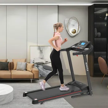 

Electric Folding Treadmill Home Use Built-in Hand Pulse Sensor 12 Modes 12 Automatic Program With Multifunction Display Monitor