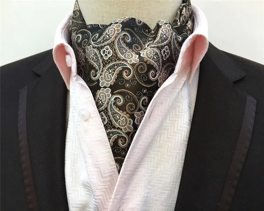 wool scarf mens Hot Sale Men Formal Occasion Ascot Bridegroom Wedding Party Cravat mens cotton scarf