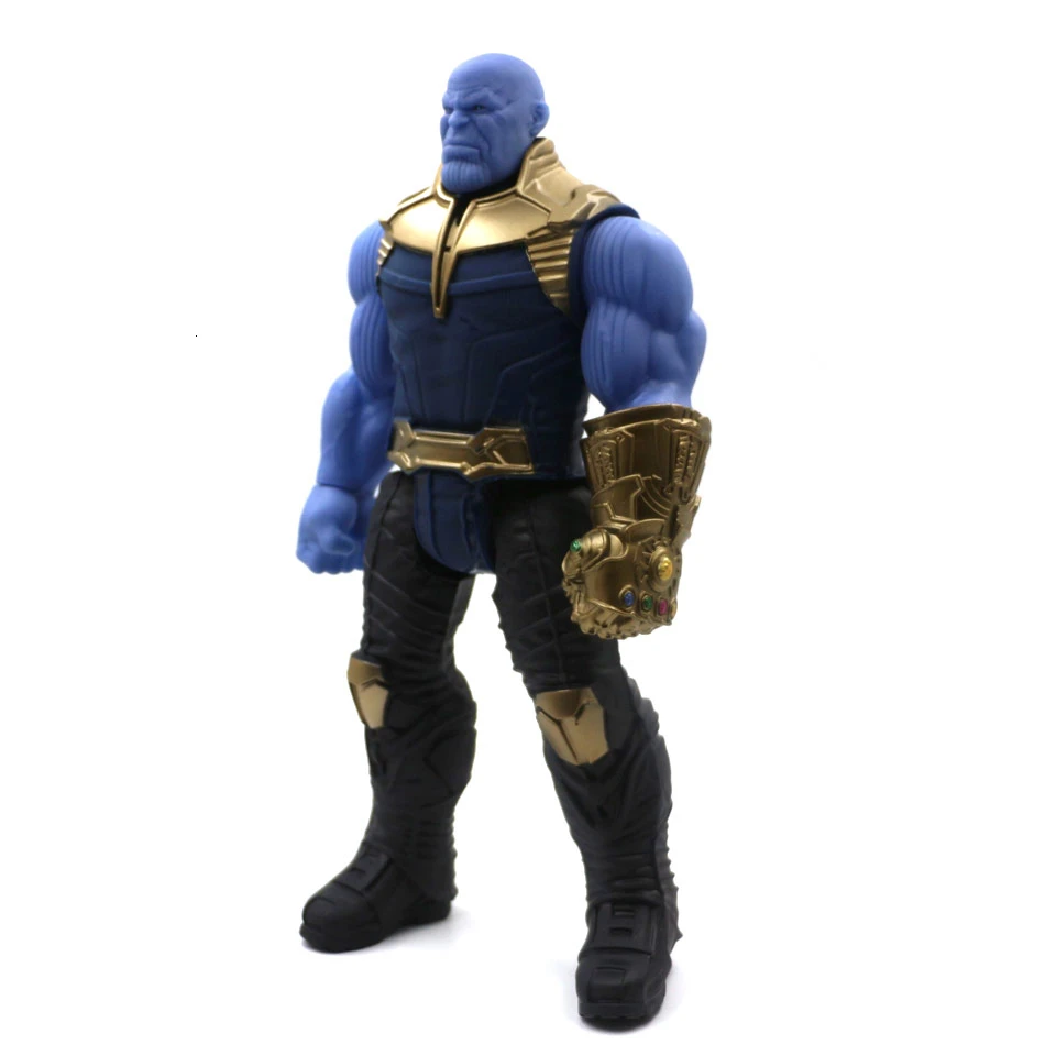 Игрушки Marvel мстители 30 см танос халкбастер Человек паук Железный человек Капитан