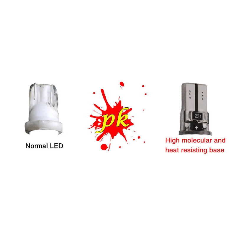 Светодиодный светильник на танкетке, комплект Canbus, T10-5050-5SMD лампы, Сменные аксессуары, без ошибок