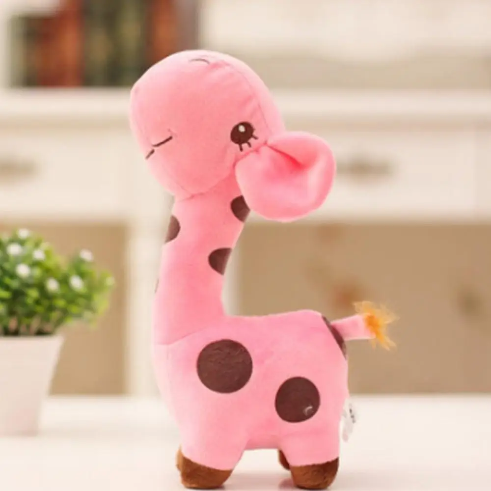 

18cm/25cm Cute Giraffe Plush Toy Pendant Soft Deer Stuffed Cartoon Animals Doll Baby Kids Toys Christmas Birthday Colorful Gifts