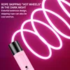 Night Luminous Rope Skipping Home Exercise Fitness Equipment Outdoor Fluorescent Jump Skipping Rope Training Sports Supplies 2