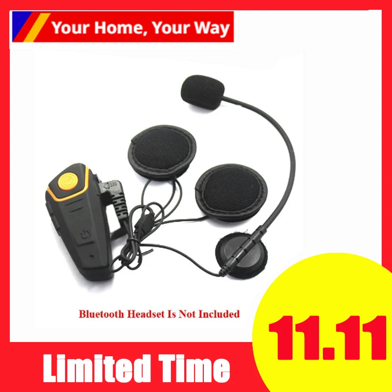 2 шт. мотоциклетный мини шлем Bluetooth гарнитура 8 Pin наушник микрофон динамик