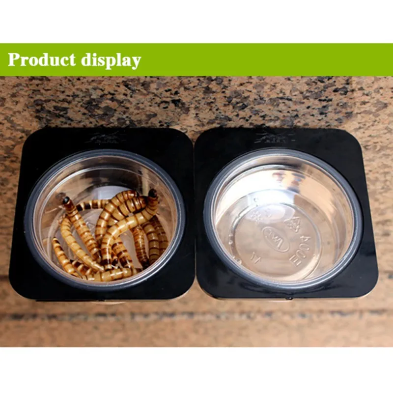 Горячая подающих принадлежностей Mealworm мука червь блюдо чаша практичное прочное блюдо Миска Для Кормления Чаша для воды