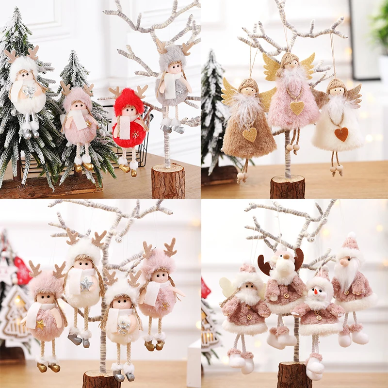 

Angel Dolls Ornaments Christmas Tree Decorations for Home Xmas Tree Pendant Decoration New Year Gifts For Kids BR39