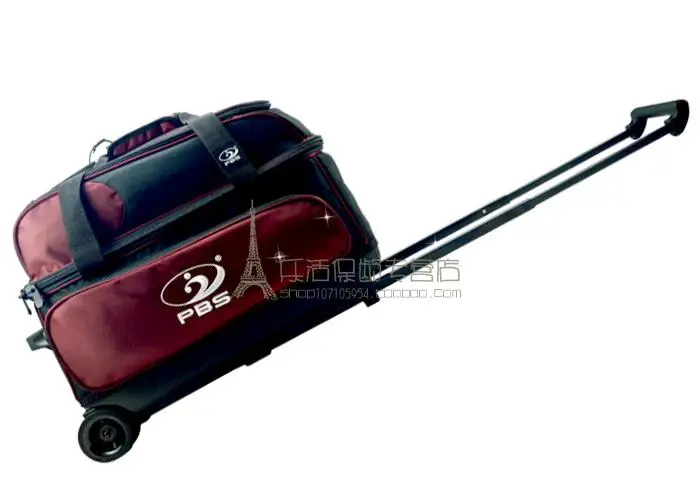 

New style Multi-functionPBS 1680D Standard Double Ball Bag Tension Rod Bowling Bag Two Balls Bag Two Balls Bag free shipping