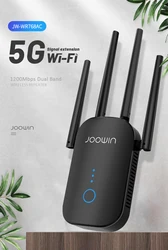 Repetidor Wifi inalámbrico de doble banda, amplificador de señal de largo alcance, 1200Mbps, 2,4 y 5,8 Ghz, 4 x 3dBi