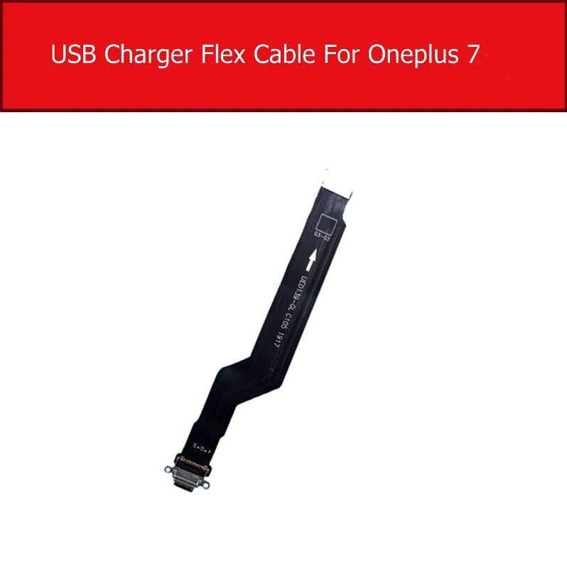 Usb зарядный док-порт микрофонный разъем гибкий кабель для Oneplus 1+ 7 7 pro GM1900 Micro usb зарядный разъем гибкий кабель