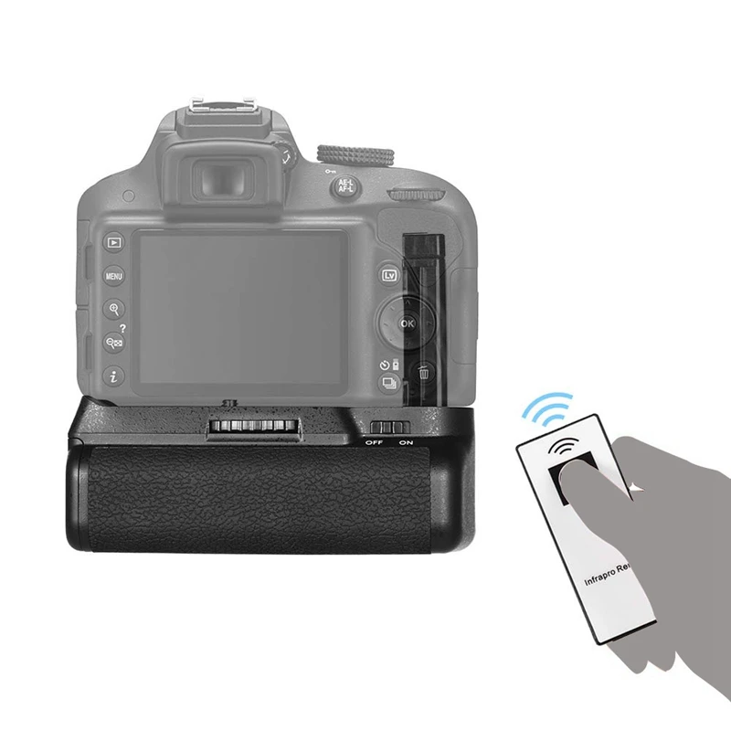 Горячая Вертикальная Батарейная ручка держатель для Nikon D5300 D3300 D3200 D3100 Dslr камеры En-El 14 Питание от батареи с ИК-пультом дистанционного управления