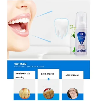 

Foam Toothpaste Remove Tooth Stains Cleaning Mouth Teeth Whitening Toothpaste Foam Teeth Mousse Oral Cleansing New Arrival