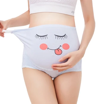

Cartoon Pregnant High-Waist Stomach Lift Panties Casual Elastic Breathable Seamless Underwear