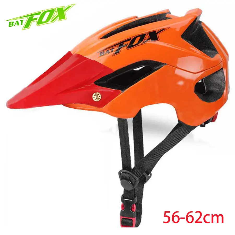 BATFOX велосипедный шлем MTB велосипедные шлемы оранжевые мужские горные защитные шлемы для верховой езды Fietshelm женские сверхлегкие уличные спортивные шлемы - Цвет: 5002-Orange-Red