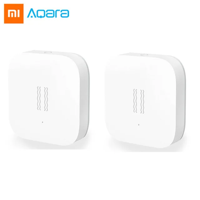 Xiao mi Aqara умный датчик вибрации ZigBee датчик удара для домашней безопасности, для Siao mi Home App международная версия - Комплект: 2pcs Activity price