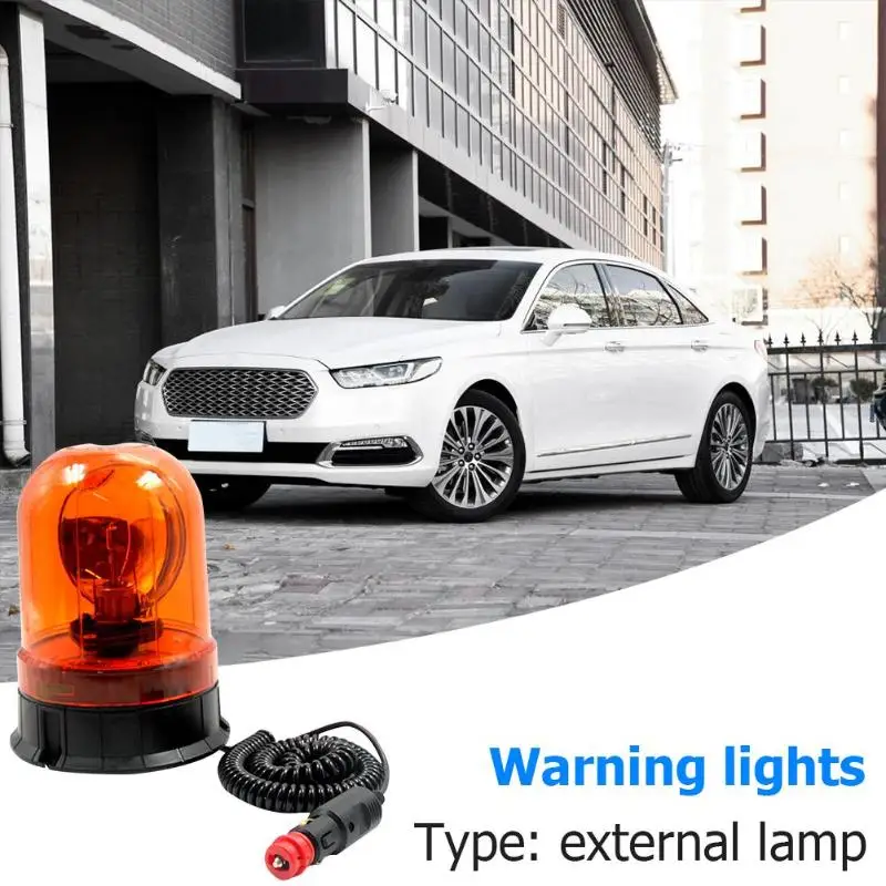 12V Предупреждение аварийного проблесковый маячок Предупреждение сигнальная лампа светильник мигающий свет лампы с магнитным основанием для автомобиля мотоцикла