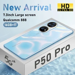 HUAWE P50 PRO 5G Smartphone Qualcomm 888 16GB+1TB 7.3Inch Mobile Phone Face ID 6800mAh Dual SIM Android12 Undefined Cellphone