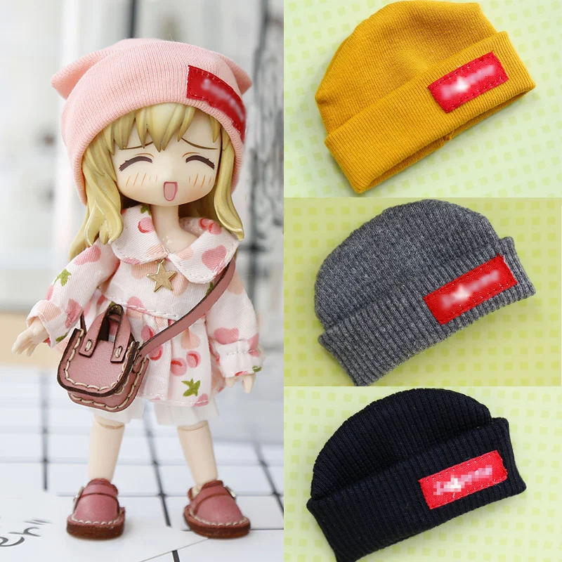 

Doll Clothes Hat fashion knitted hat, obitsu11, molly, GSC, 1/12 bjd doll accessories toy hat ob11 dolls hat