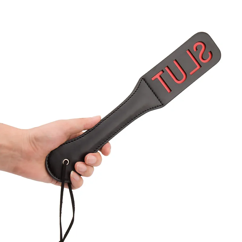 Эротические двухслойные шлепки Paddle искусственная кожа bdsm Связывание Спанк