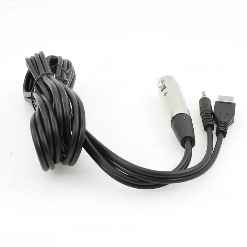 Cabo de Áudio do Microfone Usb com Cabo Duplo de 3.5mm para o Cabo mk F100tl Mk-f200fl F200fl Xlr - Image 2