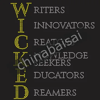 

The letters "Writsers" Rhinestone Transfer Motif Designs