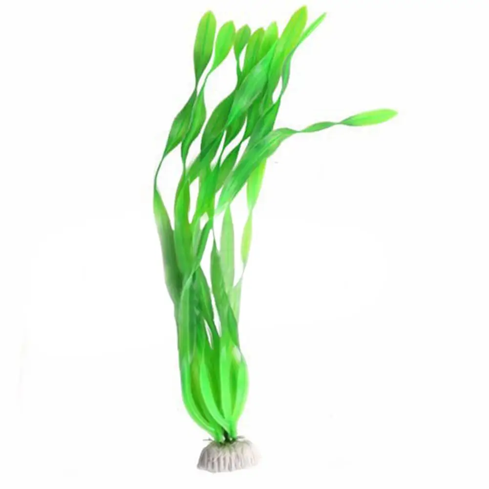 Green HobbyLane имитирует стройные морские водоросли для рыбной чаши украшение аквариумных аксессуаров Украшение резервуара для воды - Цвет: Green