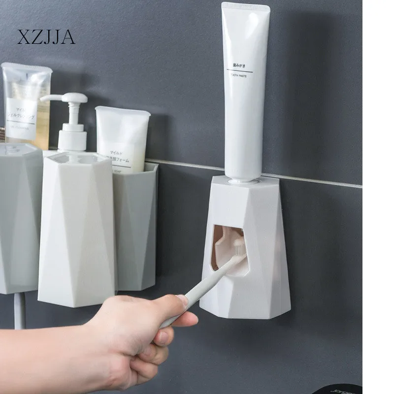 XZJJA настенный ленивый автоматический диспенсер для зубной пасты, соковыжималка для ванной комнаты, держатель для зубной пасты, аксессуары для ванной комнаты