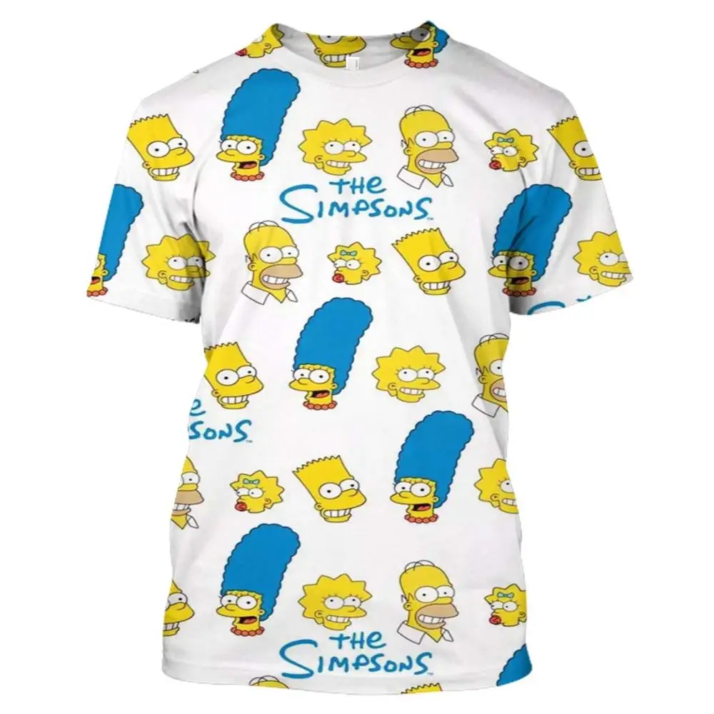 

Simpson LBG new 3D printing Simpson anime T-shirt men and women fashion T-shirt Harajuku Sweatshirt cartoon cute T-shirt