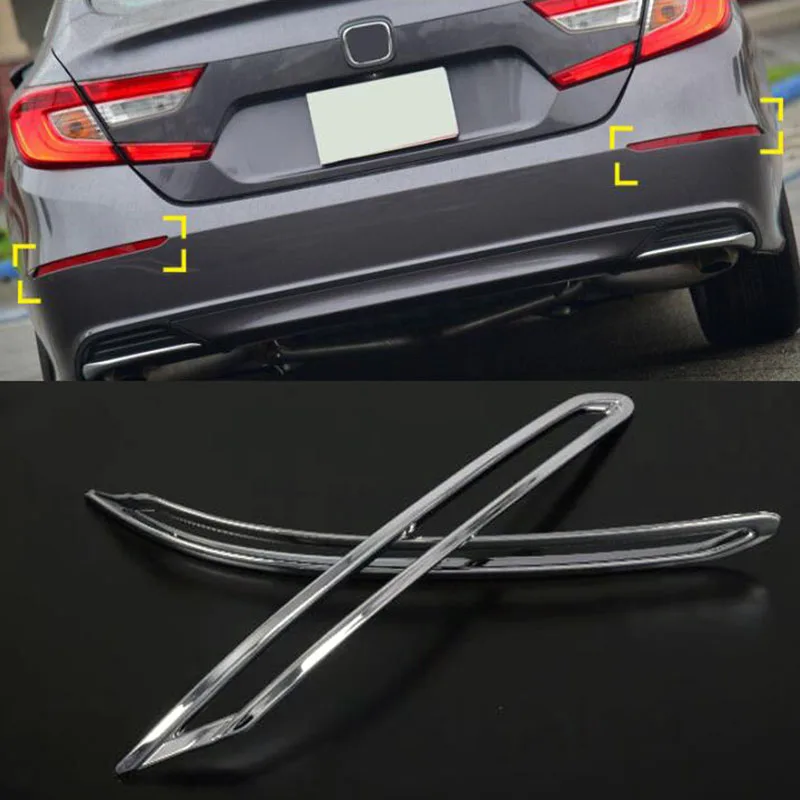 ABS хром задний противотуманный фонарь накладка 2 шт для Honda Accord Sedan 2018