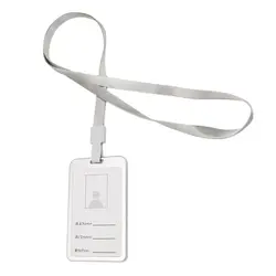6 шт. алюминиевый сплав идентификация ID карты держатель Бейджа с шейный ремешок Ремешок для бизнеса, работы, выставки, конференций