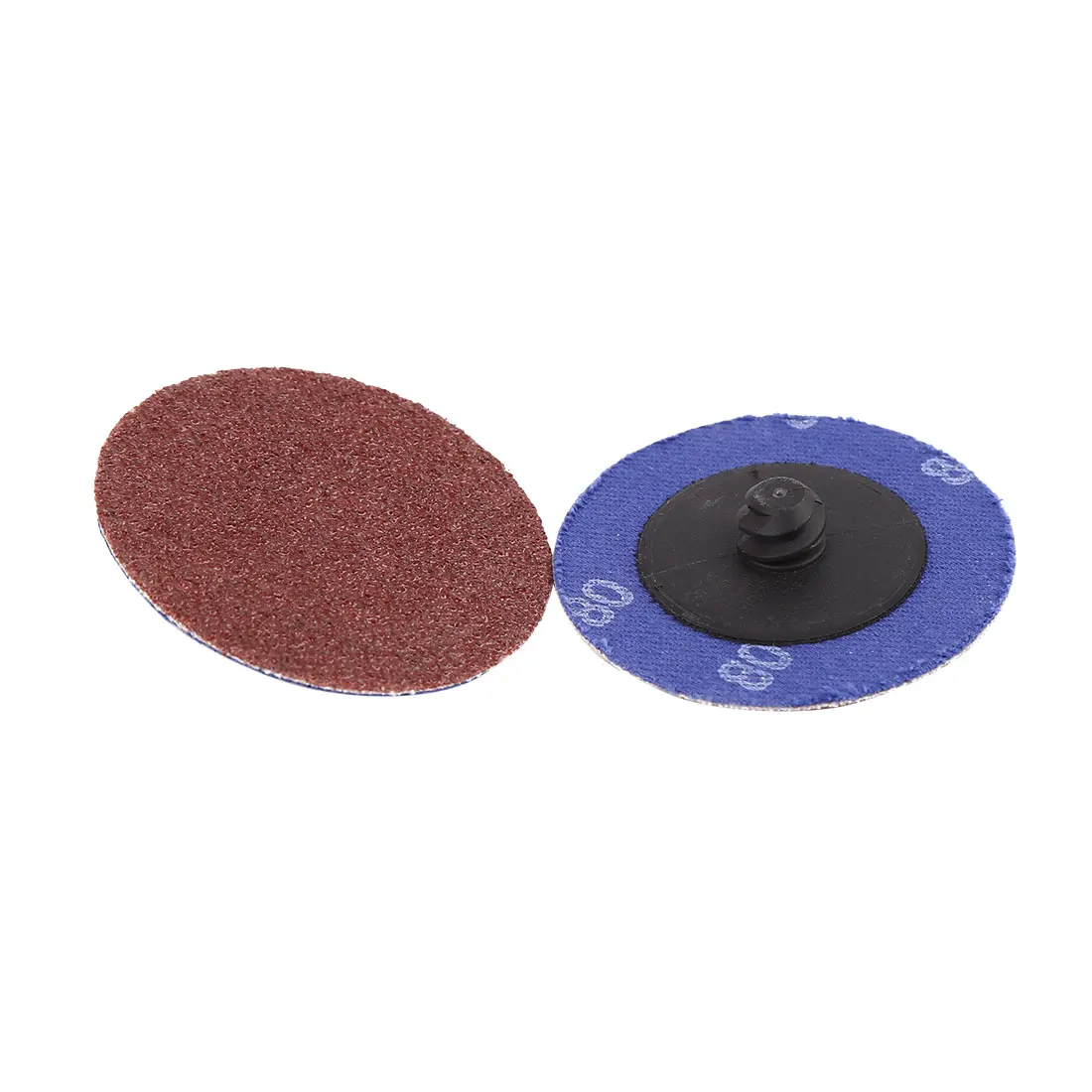 X Autohaux 30-80 Pcs 2 Inch Roll Lock Sanding Grinding Discs 60 80 120 240 Grit for Car Polishing and Rust Removal