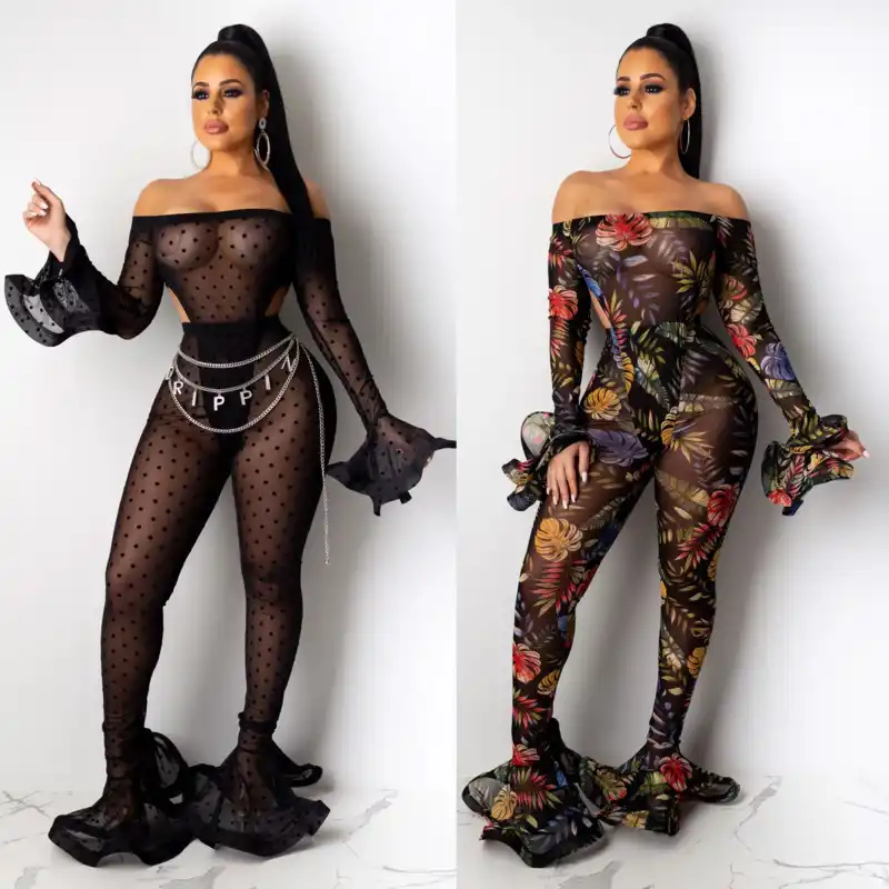 mesh flare pants festival