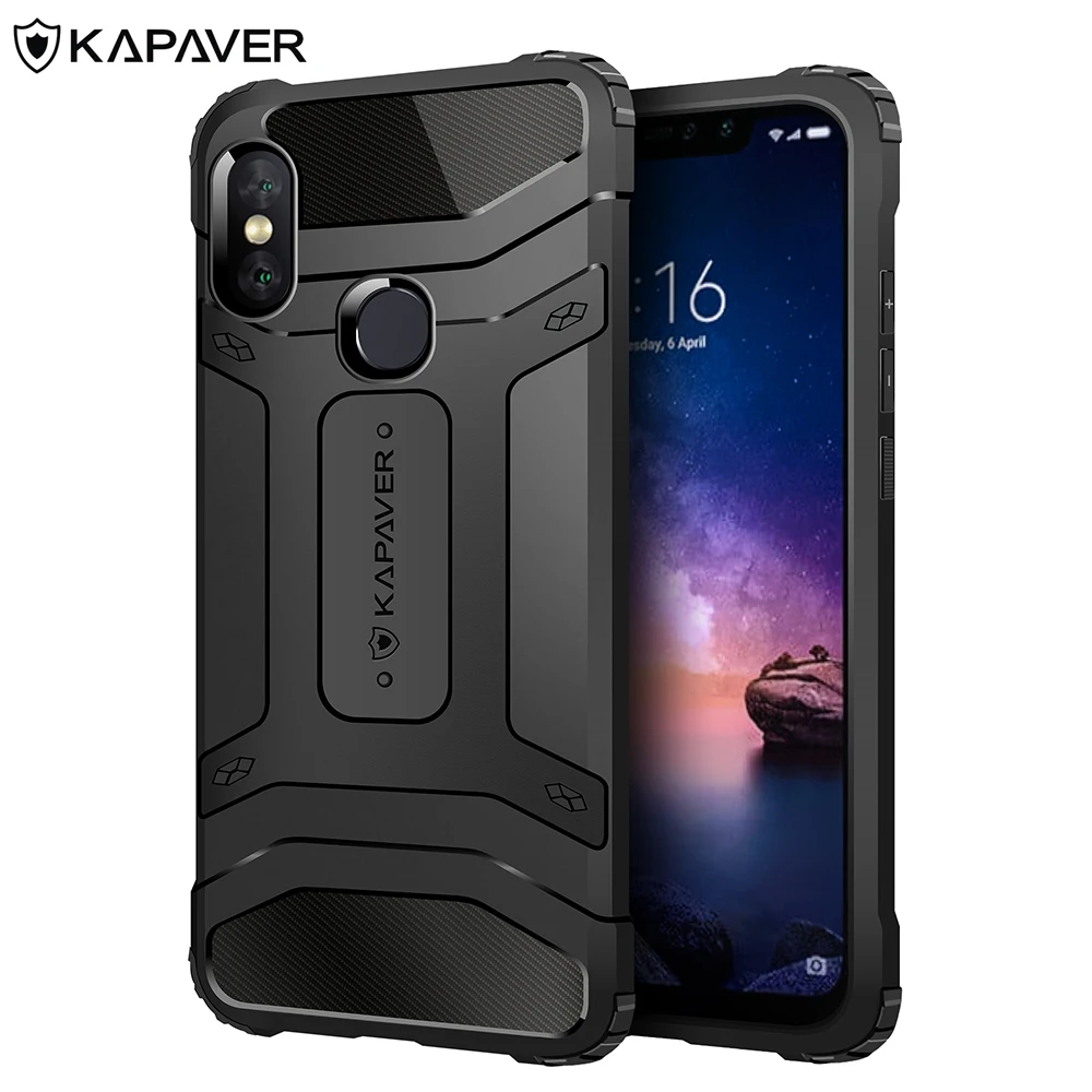 Capaver роскошный официальный силиконовый чехол для телефона Xiaomi Redmi Note 6 Pro
