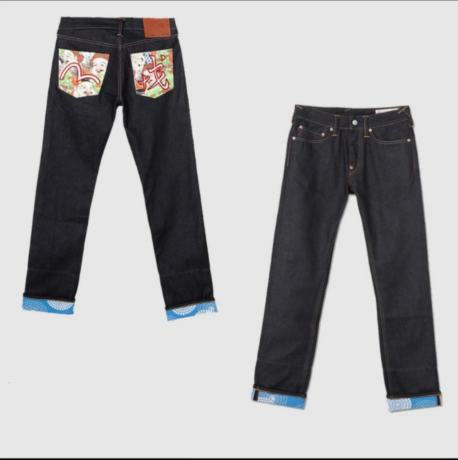 Evisu camiseta nueva de moda para hombre, pantalones vaqueros masculinos estilo Hop, con estampado bordado, Pantalones rectos 2021|Pantalones cortos| - AliExpress