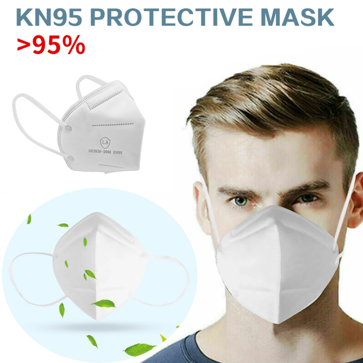 

10pcs KN95 Disposable Mask Facial Protective Cover Masks Dust Particles Proof Protection KN95 Face Mask