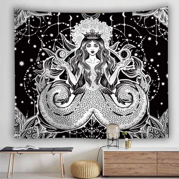 

Retro Withcraft Goddess Tapestry Wall Hanging Wall Carpet Mandala Wall Tapestry Wall Cloth Tapestries Hippie PsychedelicTapestry